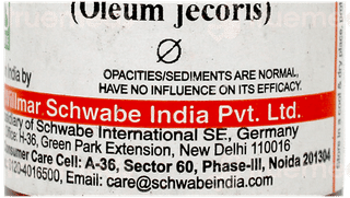 Dr Willmar Schwabe Oleum Jecoris Q Mother Tincture 30ml